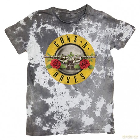 Guns n Roses: Guns N' Roses Unisex T-Shirt: Classic Logo (Dip-Dye On White) (Wash Collection) (XX-Large)