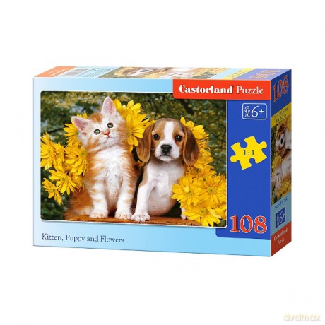 CASTOR 108 EL. Przyjaciele wśród kwiatów [PUZZLE]
