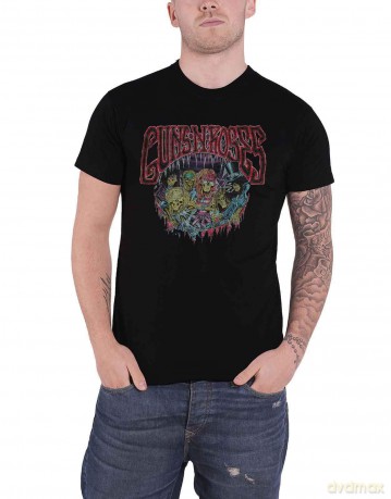 Guns n Roses: Guns N' Roses Unisex T-Shirt: Illusion Tour (Black) (Back Print) (Small)