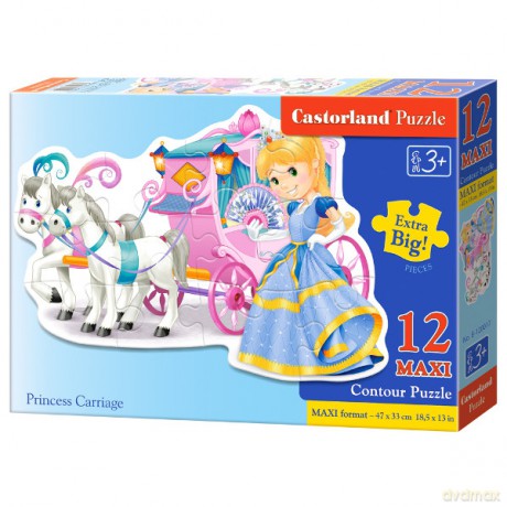 CASTOR 12 MAXI Księżniczka z karetą [PUZZLE]