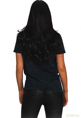 Guns n Roses: Guns N' Roses Unisex T-Shirt: Monochrome Cross (Dip-Dye On Black) (Wash Collection) (Medium)