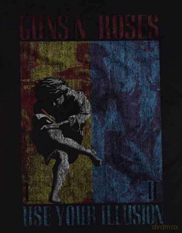 Guns n Roses: Guns N' Roses Unisex T-Shirt: Paradise City Stars (Black) (Back Print) (X-Large)