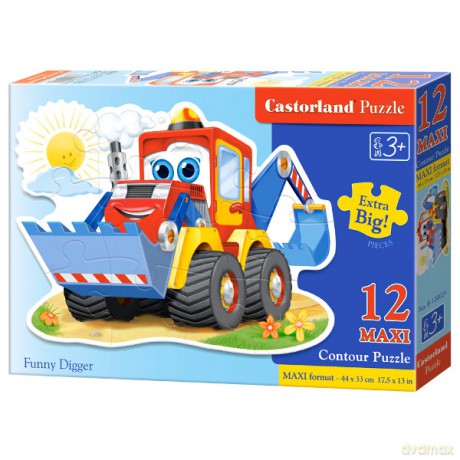 CASTOR 12 MAXI Zabawna koparka [PUZZLE]