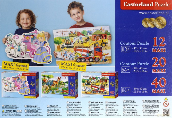 CASTOR 12 MAXI Zabawna koparka [PUZZLE]