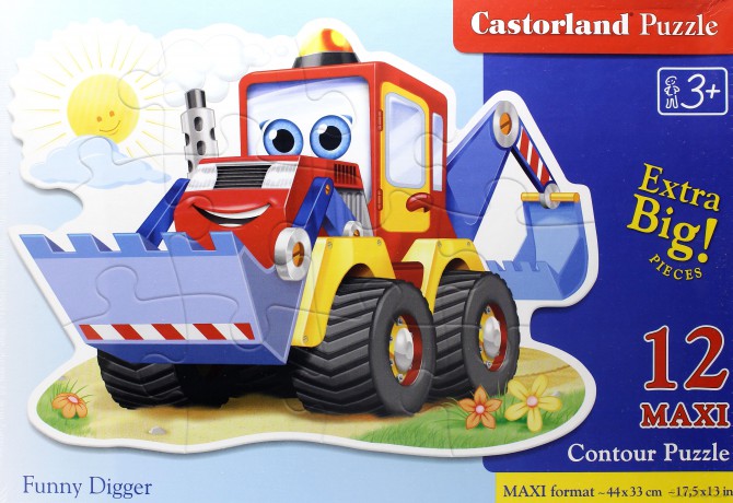 CASTOR 12 MAXI Zabawna koparka [PUZZLE]