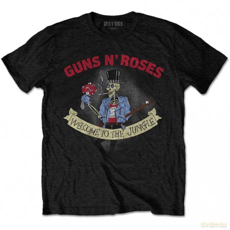 Guns n Roses: Guns N' Roses Unisex T-Shirt: Skeleton Vintage (Black) (Medium)