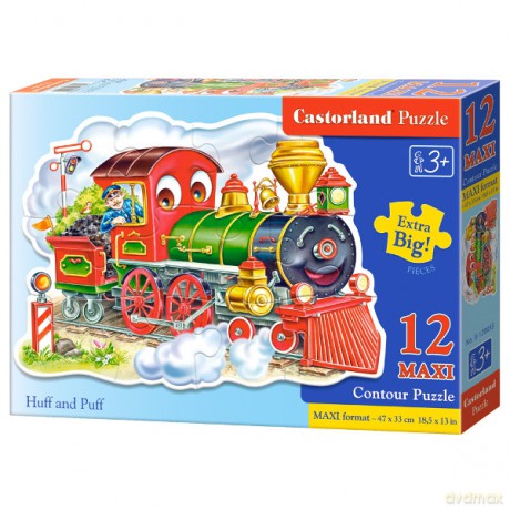 CASTOR 12 MAXI Zielony parowóz [PUZZLE]
