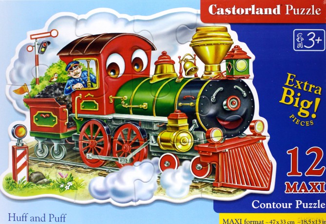 CASTOR 12 MAXI Zielony parowóz [PUZZLE]