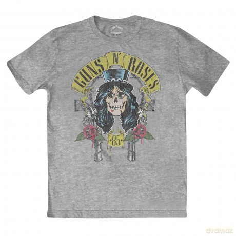 Guns n Roses: Guns N' Roses Unisex T-Shirt: Slash '85 (Grey) (XX-Small)