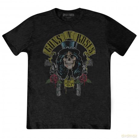 Guns n Roses: Guns N' Roses Unisex T-Shirt: Slash '85 (Grey) (XX-Small)
