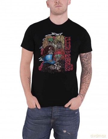 Guns n Roses: Guns N' Roses Unisex T-Shirt: Stacked Skulls (Black) (Small)