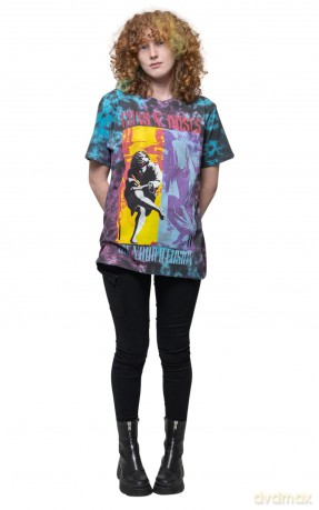Guns n Roses: Guns N' Roses Unisex T-Shirt: Use Your Illusion (Blue) (Wash Collection) (X-Large)