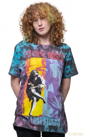 Guns n Roses: Guns N' Roses Unisex T-Shirt: Use Your Illusion (Blue) (Wash Collection) (XX-Large)