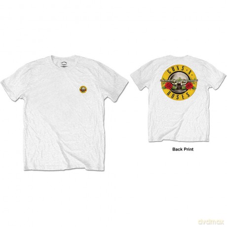 Guns N' Roses: Unisex Tee: Classic Logo (Back Print/Retail Pack) (Large)
