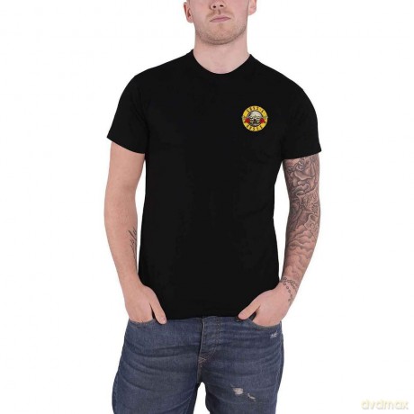 Guns N' Roses: Unisex Tee: Classic Logo (Back Print/Retail Pack) (Medium)