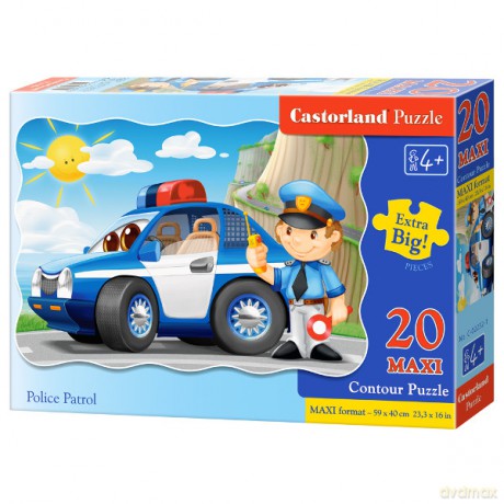 CASTOR 20 EL. MAXI Patrol policyjny [PUZZLE]
