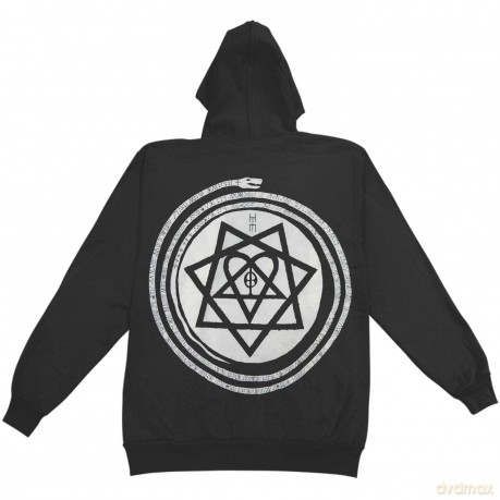 Him: HIM Men's Pullover Hoodie: HIM Graphic with Back Printing (X-Large)