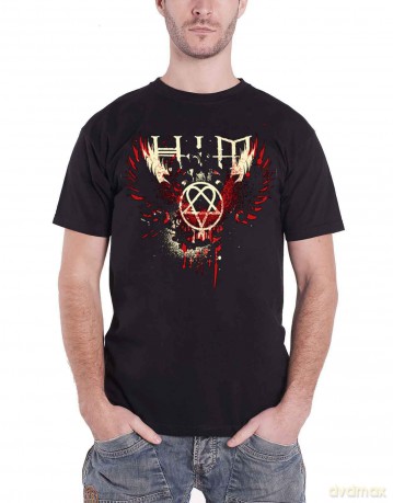 Him: HIM Men's Tee: Wings Splatter (Large)