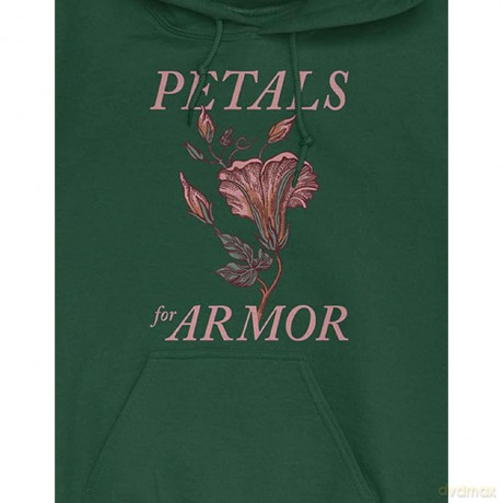 Hayley Williams: Unisex Pullover Hoodie: Petals (Green) (Sleeve Print) (X-Small)