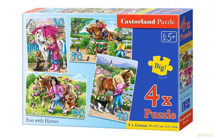 CASTOR 4w1 Zabawa z końmi [PUZZLE]