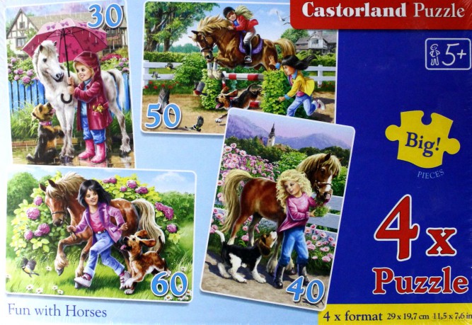 CASTOR 4w1 Zabawa z końmi [PUZZLE]