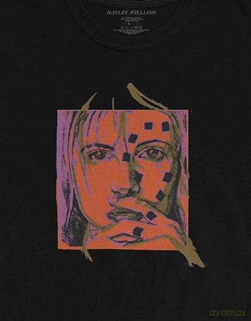 Hayley Williams: Unisex T-Shirt: Petals Sketch (Black) (Back Print) (Small)