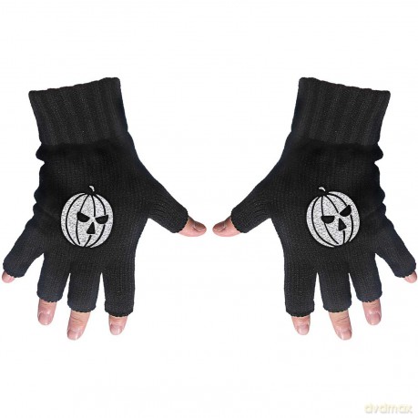 Helloween: Unisex Fingerless Gloves: Pumpkin (Black)