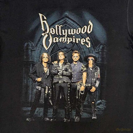Hollywood Vampires: Unisex T-Shirt: Graveyard (Black) (Back Print) (Small)