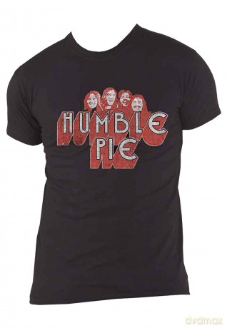 Humble Pie: Unisex T-Shirt: Live '73 Poster (Black) (Medium)
