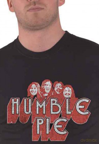 Humble Pie: Unisex T-Shirt: Live '73 Poster (Black) (Medium)