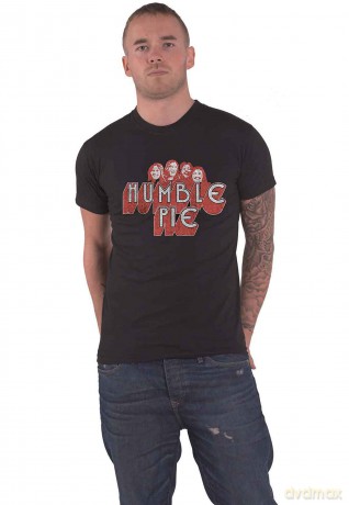 Humble Pie: Unisex T-Shirt: Live '73 Poster (Black) (Small)