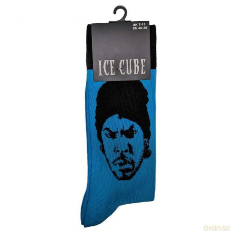 Ice Cube: Unisex Ankle Socks: Portrait (Blue) (UK Size 7 - 11)