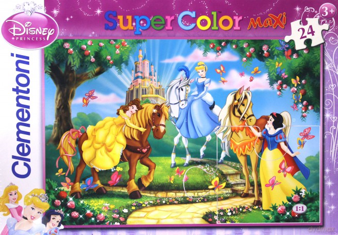 CLEMENTONI 24 EL. MAXI Księżniczki [PUZZLE]