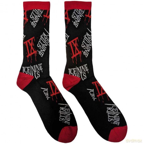 Ice Nine Kills: Unisex Ankle Socks: Logos (Black) (UK Size 7 - 11)