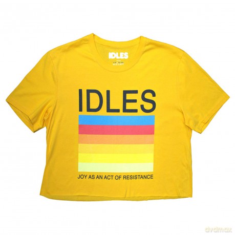 Idles: Ladies Crop Top: Resistance (Yellow) (Large)