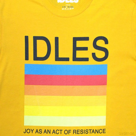 Idles: Ladies Crop Top: Resistance (Yellow) (X-Large)