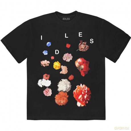 Idles: Unisex T-Shirt: Flowers (Black) (Medium)