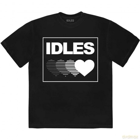 Idles: Unisex T-Shirt: Gradient Heart (Black) (Large)