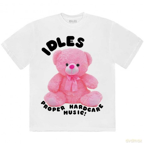 Idles: Unisex T-Shirt: Proper Hardcore (White) (Large)