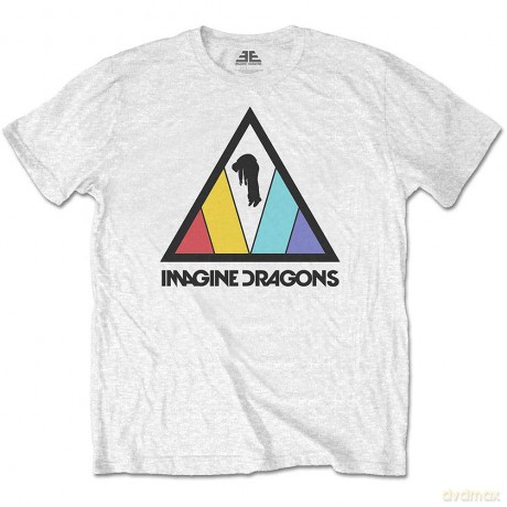 Imagine Dragons: Kids T-Shirt: Triangle Logo (White) (7-8 Years)