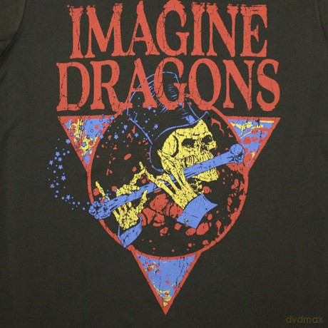Imagine Dragons: Ladies T-Shirt: Skeleton Flute (Green) (Medium)