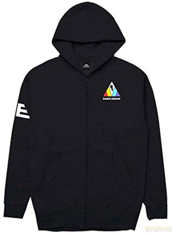 Imagine Dragons: Men's Zipped Hoodie: Triangle (Back Print) (Large)