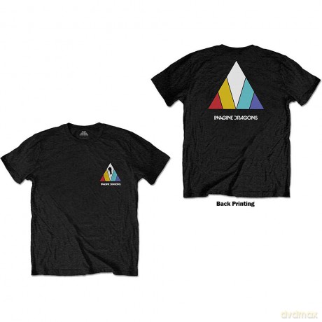 Imagine Dragons: Unisex T-Shirt: Evolve Logo (Black) (Back Print) (XX-Large)