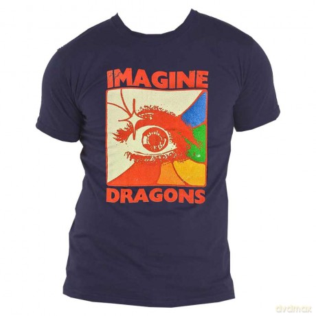 Imagine Dragons: Unisex T-Shirt: Eye (Navy Blue) (Small)