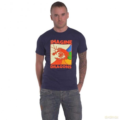Imagine Dragons: Unisex T-Shirt: Eye (Navy Blue) (XX-Large)