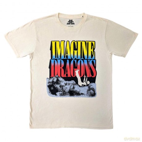 Imagine Dragons: Unisex T-Shirt: Falling Clouds (Natural) (Large)
