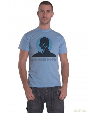Imagine Dragons: Unisex T-Shirt: Follow You (Blue) (Back Print) (Small)