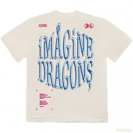 Imagine Dragons: Unisex T-Shirt: Lyrics (Natural) (Back Print) (Small)