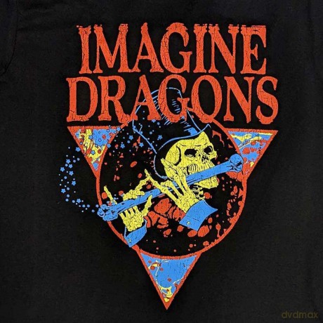 Imagine Dragons: Unisex T-Shirt: Skeleton Flute (Black) (Large)