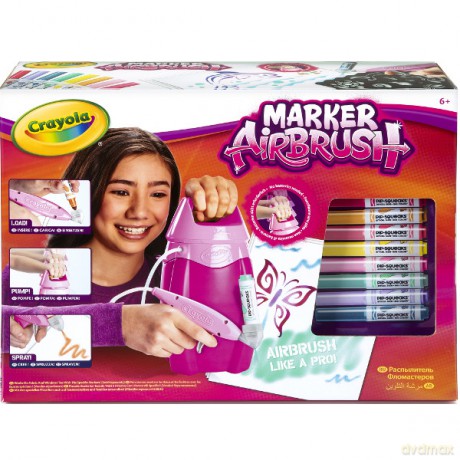 CRAYOLA Marker Airbrush dla dziewczynek [ZABAWKA]